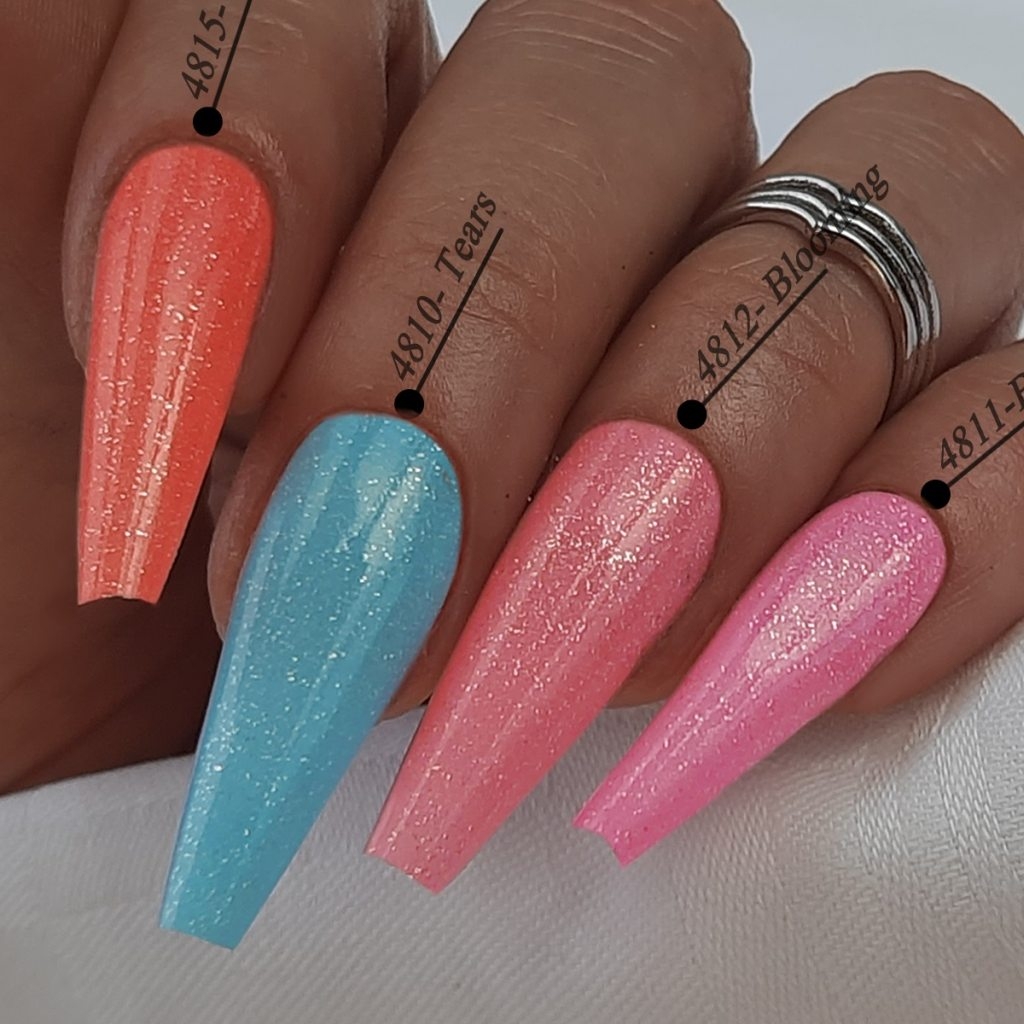 Pastel Blaues Glitzergel mit weißem Glitter